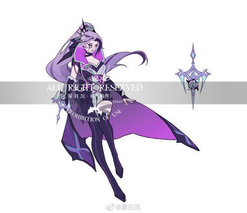 More League Skin Concepts by 雾日沉Withered &amp; Crystal Rose IreliaCoven IreliaWithered Rose VayneK/D