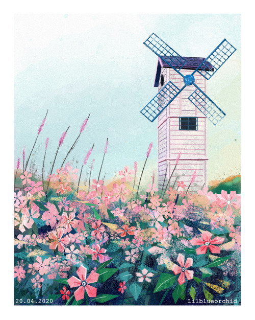 lilblueorchid: Pleinairpri day 16 to 20! Had a lot of fun painting tulip fields. I’d love to v