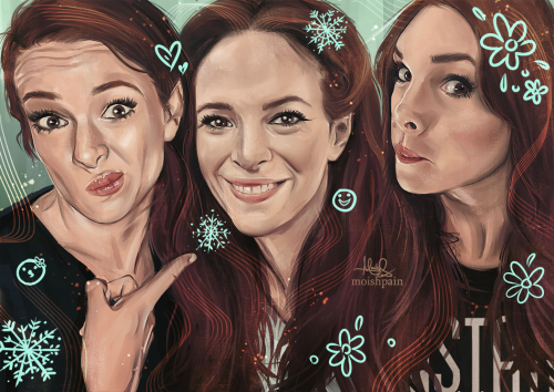 New painting of Danielle Panabaker :)also in the same “painting series” - Candice, Grant, Halsey   