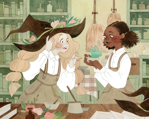 vanessagillings:Even witches have lab partners!  What were your favorite subjects in school?&nb