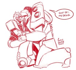 rinpin:  Optimus is sad. But Megs can cheer him up. NO REGRETS. 