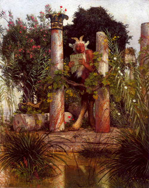 Arnold BöcklinIdyll (Pan Amidst Columns), 1875