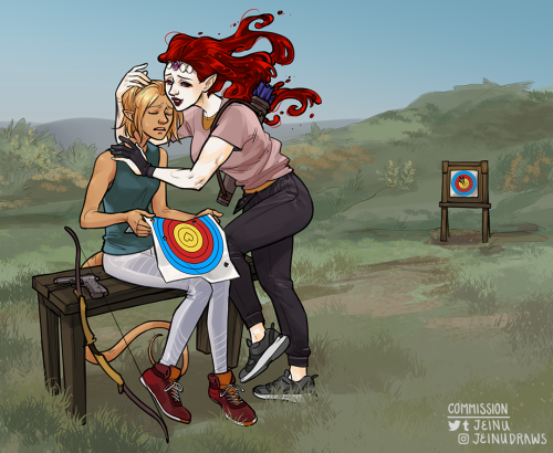 Nadia comforts Irena after a less than stellar showing at their target practice challenge! Better lu