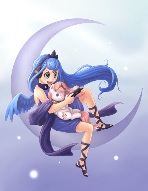 theponyartcollection:  Gamerluna3 by ~NinjaHam