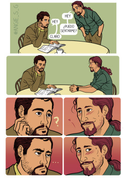 pelusaur:  angie-s-g:  Moar comics about Spanish Politics.So Izquierda Unida and Podemos have been talking for a while to present themselves under a common name for the new elections in June and well, it was bound to happen   Me parto, este tío es bastant