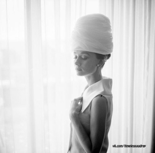 Audrey Hepburn photographed by Cecil Beaton at the Hotel Hassler, 1960