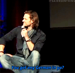  “I was wondering whether you have German ancestors because my mother’s last name is "Ackles” and I’m from Germany…" (x)        