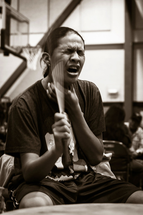                                “Powwow Drummer at UNM Gallup”A drummer sings his heart out during th