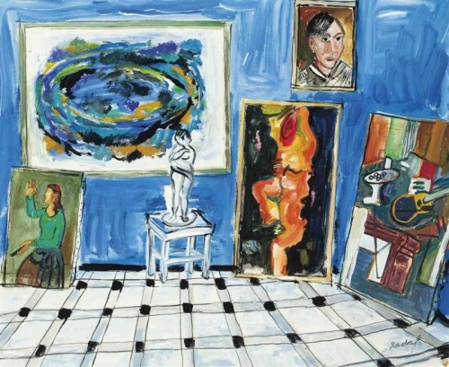 dappledwithshadow:  Carlos Nadal (1917 - 1998)see how many other artists/paintings you can pick out