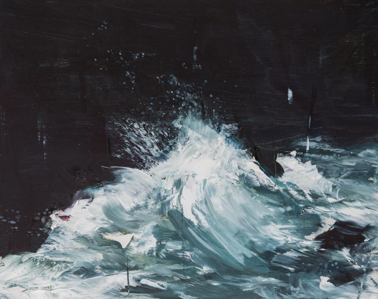 mydarkenedeyes:Emma Fineman - Ocean Series (Oil on panel, 2014‒)