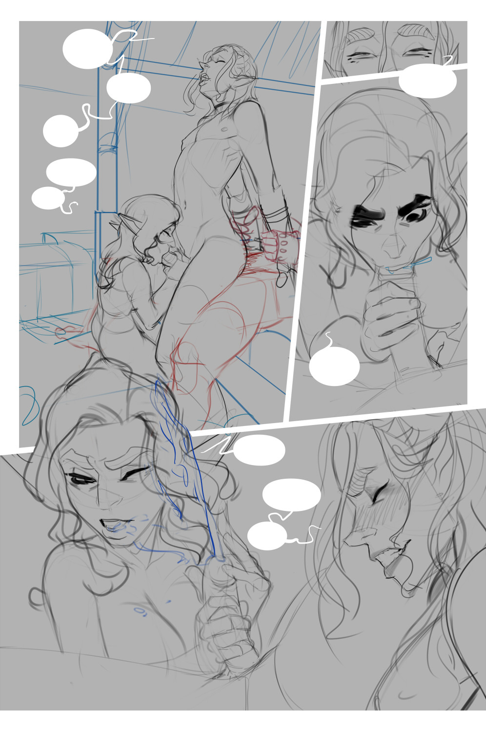 3 out of 4 next week’s Alfie pages. I’ll have to keep page 4 as a secret for
