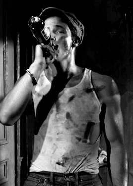 owlberta:  tylerlhoechlins:  Marlon Brando as Stanley Kowalski in A Streetcar Named Desire (1951)  Jesus he was a sexy fucker 