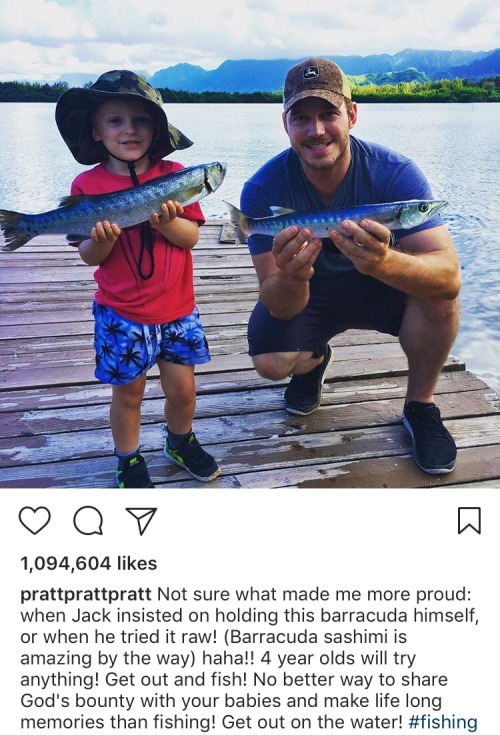 thisbibliomaniac: libertarirynn:  libertarirynn:  Honestly it’s easy to forget that Chris Pratt is a famous, wealthy Hollywood star because his social media presence is just your fun redneck Uncle Chris and his farm animals and hunting/fishing trophies