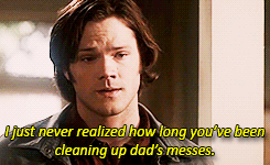 hellomynameisdean:  The only time we’ve ever heard Dean say ‘I love you’ to