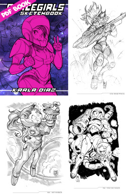 karladiazc:  Hello guys!I wanted you to know that I have a new store here on Gumroad, where you can buy my digital sketchbooks pretty cheap and also, if you want, a physical Zines of both, my pirate and space girls :)Go here! If you buy one, you would