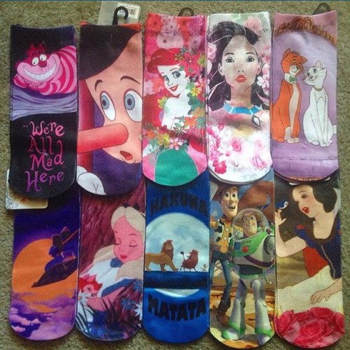 disneylifestylers: New Disney socks from @walmart Thanks to @jenapoohbrazda for pic! #disney #alicei