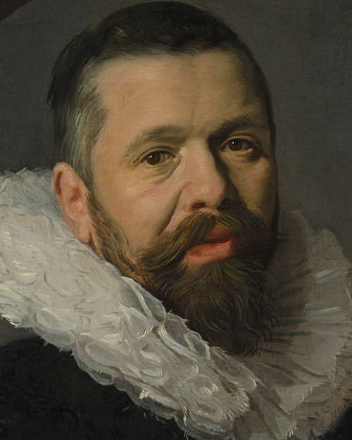 antonio-m:“Portrait of a Bearded Man with a Ruff”, c.1625 by Frans Hals (1582–1666). Dutch painter, celebrated portraitist and genre painter. Met Museum, NY. oil on canvas