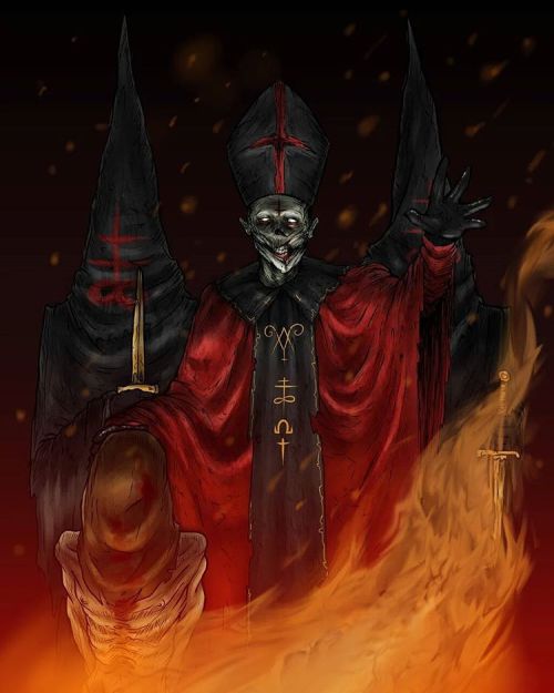 omegablackart:  “Unholy Communion” #unholy #satanic #evil #devil #cult #satan #darkart #horror #digitalart #digitalpainting #art 