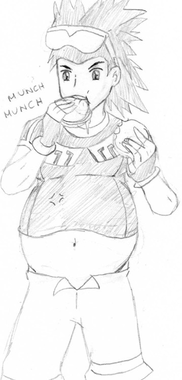 fluffyswirlix:  Hello there, guys! Here’s a stuffed Brawly for anon :3 What if he told Norman his method to get more strong? That would explain where the gym leader got that belly at that time. Anyways, I like Brawly’s new design, because the original