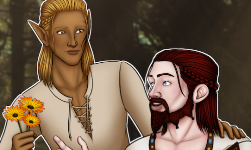 storybookhawke:
“Tyrling Aeducan and Zevran Arainai, a commission for @enigmalea :)
Commission Info ||| Art Tag
”
This turned out so much better than I could have imagined! @storybookhawke is easy to work with and very professional. I really can put...