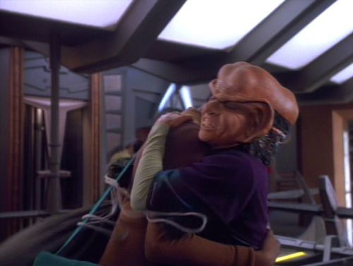 startrekhugs:Best Friend Hugs[Image: Eight hugs - Jake and Nog, Tuvok and Janeway, Miles and Julian,