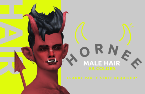 gerbithats: Hornee Hair  available for males teen to elder ea colors  luxury party stuff required &l