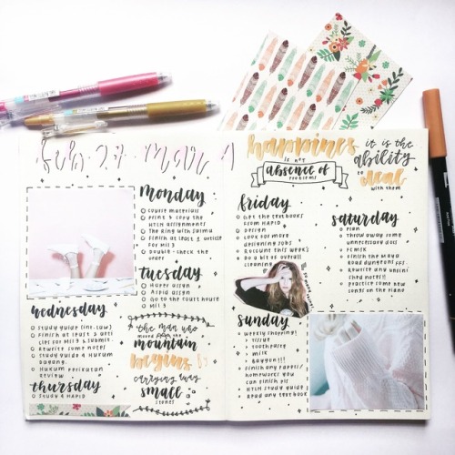 natastudies:  Hello! I’ve never really posted my bujo (mainly they don’t look that great