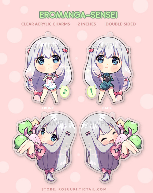 Various keychains and acrylic stands are restocked \ o / Store - rosuuri.tictail.com