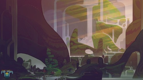 thecollectibles:    Concept art for The Well by Daniel Stultz
