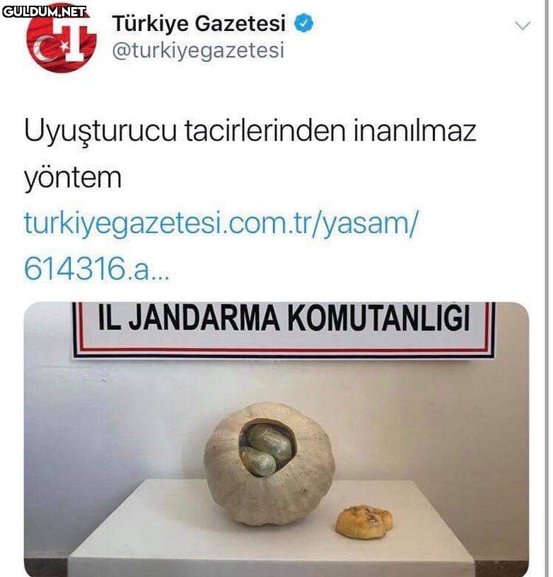 Balkabağında uyuşturucu...