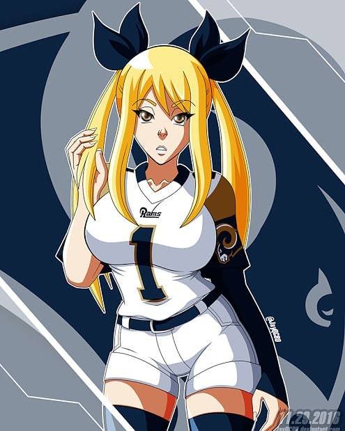 #NFL season is here! #repost @rams #lucyheartfilia #fairytail #artwork #art #fanart  www.ins