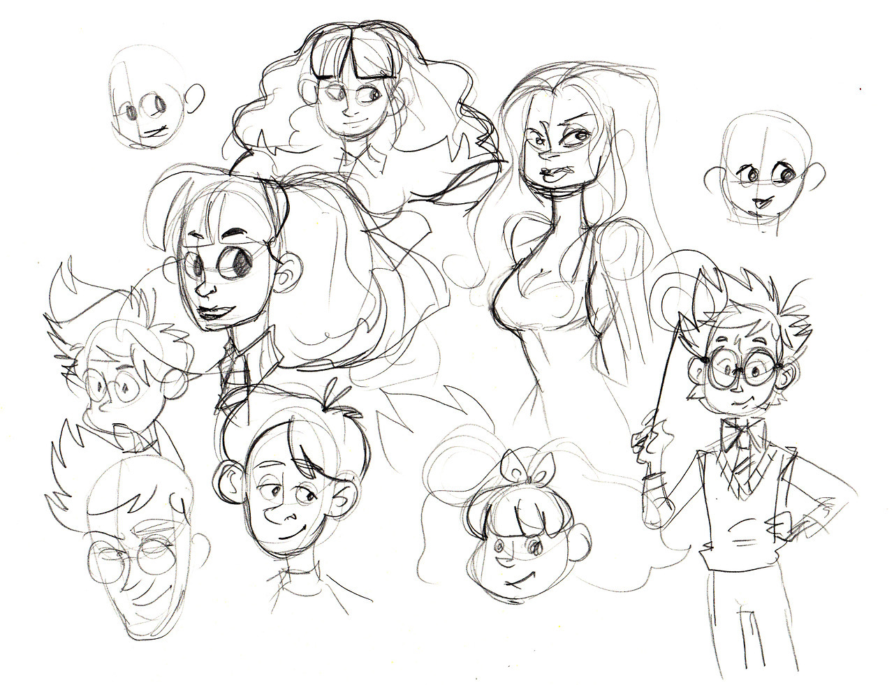 julaita:  As you can see I only know how to draw heads, the rest of the body is unimportant.If
