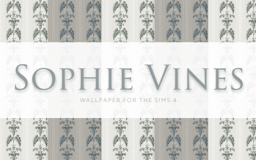 Sophie Vines WallpaperTwo more lovely, neutral wallpapers for your Sims. I love the traditional, sli