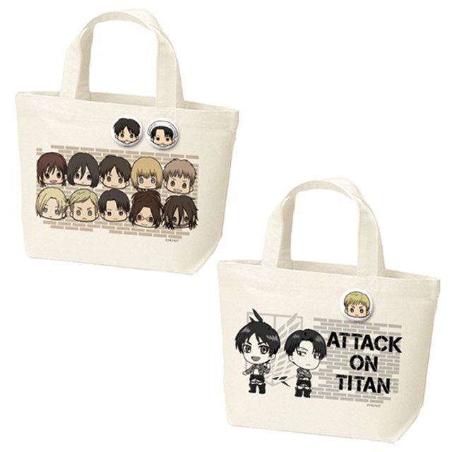 snkmerchandise: News: SnK x Azu Maker Pouches &amp; Tote Bags Original Release