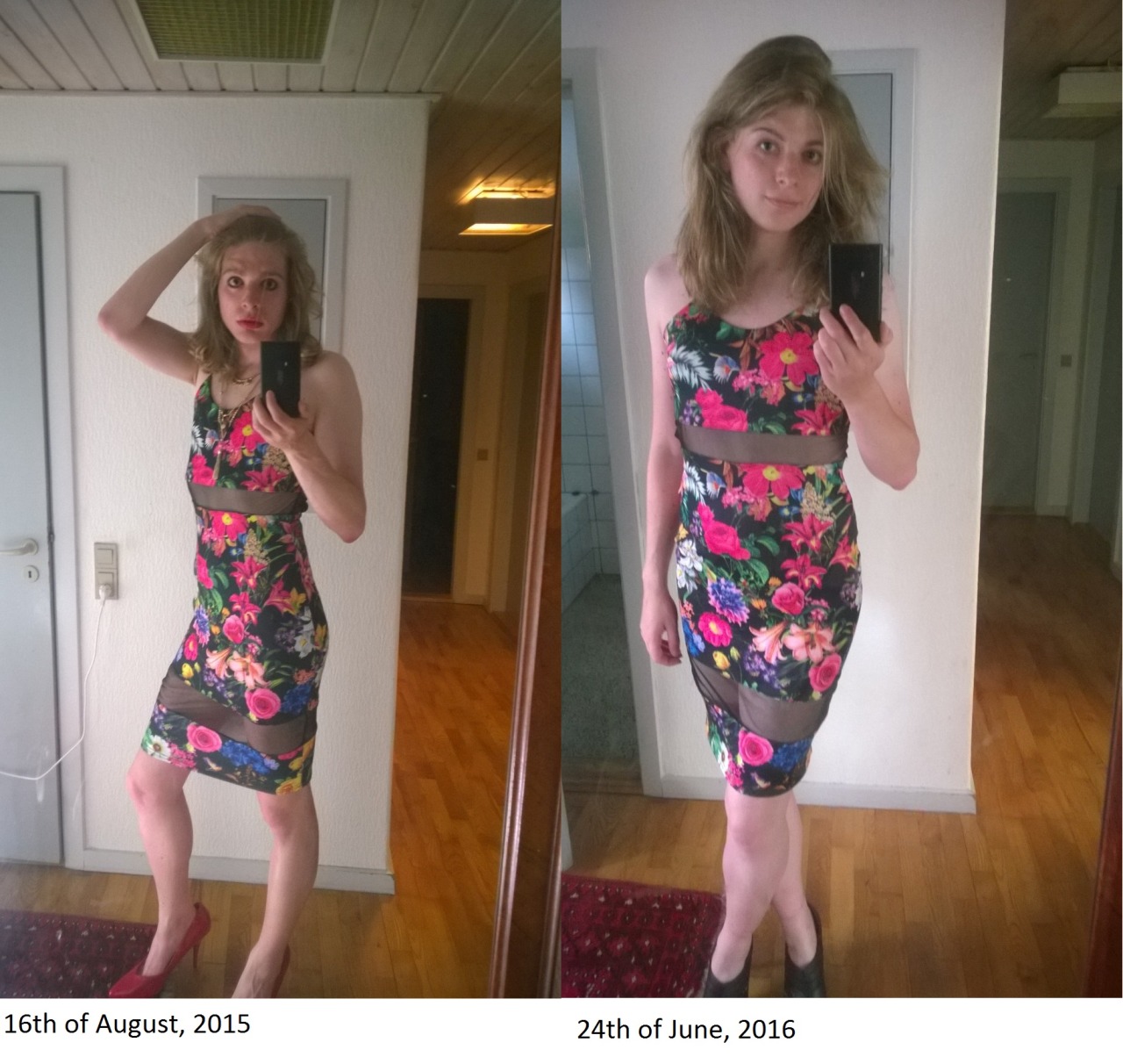 I posted this picture on reddit for a transgender transition timeline group. I thought