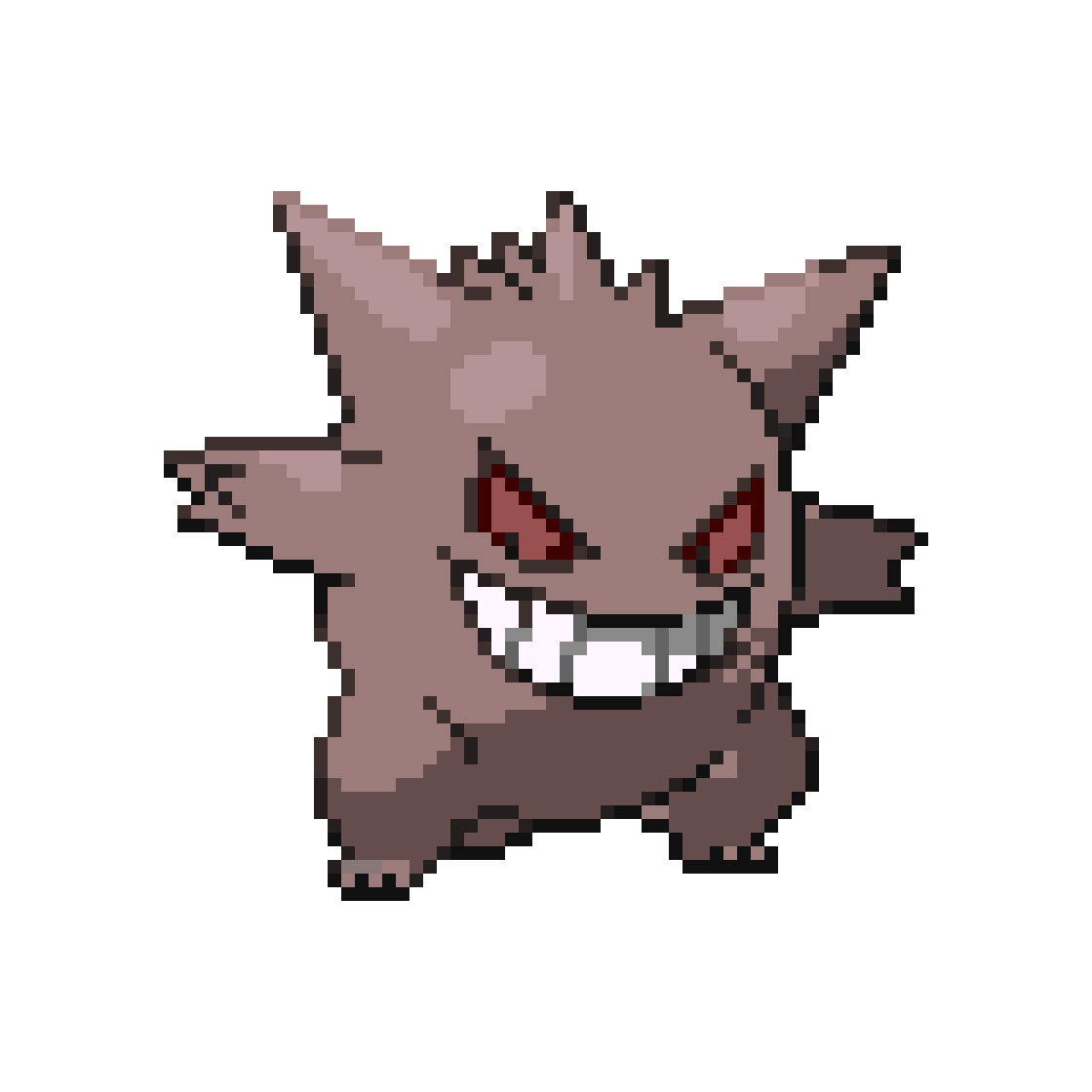 Pokemon] Pixel Shiny Gengar by HachiDQueen on DeviantArt