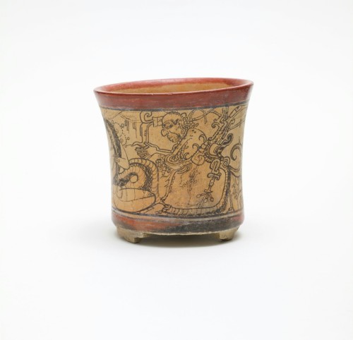 theancientwayoflife:~Vessel with Snake-Lady Scene.Culture: MayaDate: A.D. 600-900