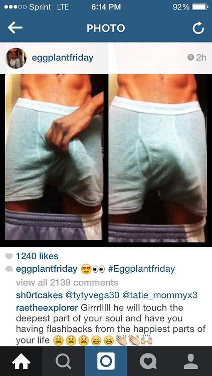 boyfactor:  Guys With Massive Bulges Take Over Instagram With #EggplantFriday Hashtag