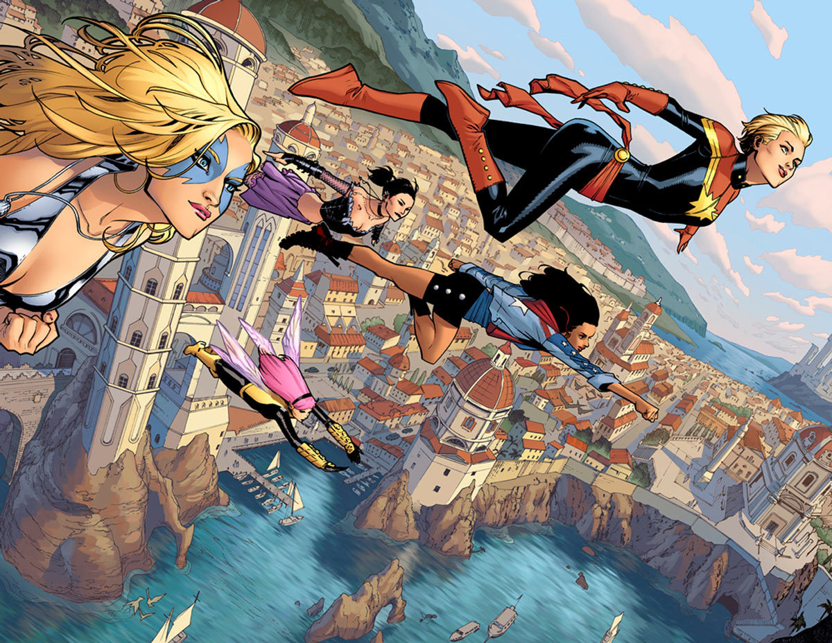 despondentparamour:  A-Force #1 (preview, it’s out in May)