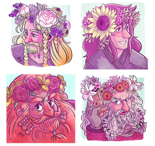 The entire flower crown series! This took me way to long to finish (I get easily distracted&hellip;)