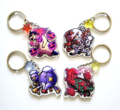 These four new Ghost Pokémon keychain designs will debut (alongside all of the old ones) at Anime Ex