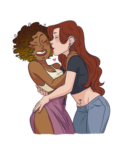 kaawoshin:Just some girls being gayHave my ocs, Natasha and Harper, being lovey dovey