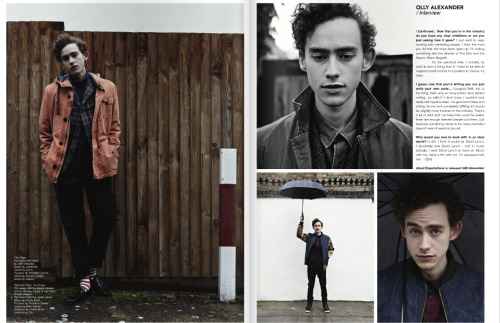 OLLY ALEXANDER INTERVIEW PUBLISHED IN FIASCO MAGAZINE ISSUE 23 (DECEMBER 2012)