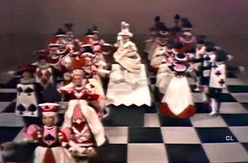 costumeloverz71: Court Gowns from Alice Through The Looking Glass (1966).. Costumes created by Bob M