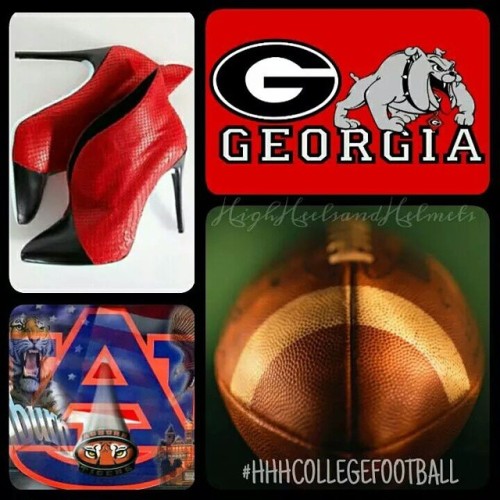 #auburn #tigers #georgia #bulldogs #sec #hhhcollegefootball #ncaaf #collegefootball #highheelsandhel