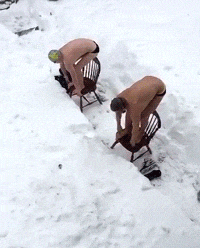 humoristics:  Snow swimming [videos: 1 |