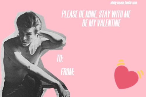 keitxmoon:Some valentine cards :3Yeah, a lot of Thin White Duke ones, i love that era :BSend ur love