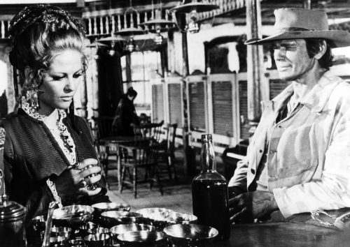 Claudia Cardinale and Charles Bronson in Once Upon a Time in the West (1968)