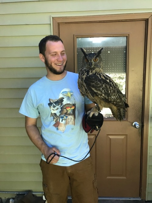 daily-owls:  Sorry I’ve been absent guys. Moved from Maryland to stLouis MO to work for the #WorldBirdSanctuary a little over a week ago and I couldn’t be happier to be working with some of the best birds in the world!   Much love -CJ