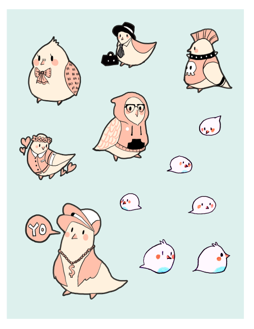 CITY BIRD sticker set!